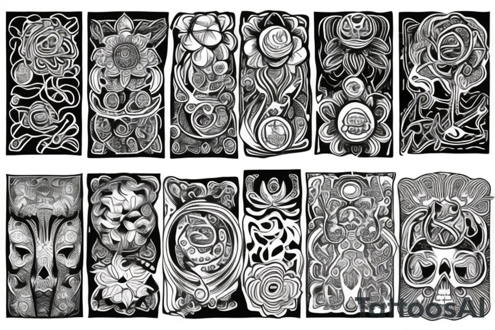 Psychedelic tattoo idea