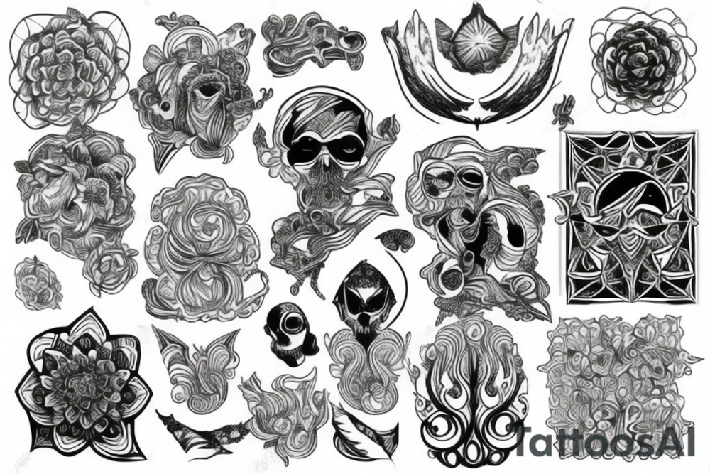Psychedelic tattoo idea
