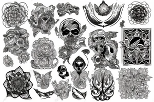 Psychedelic tattoo idea