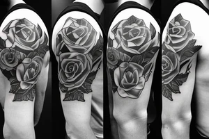 i'm a male, so i need a masculine rose with meaningful designs that represent the lost ones in my life tattoo idea