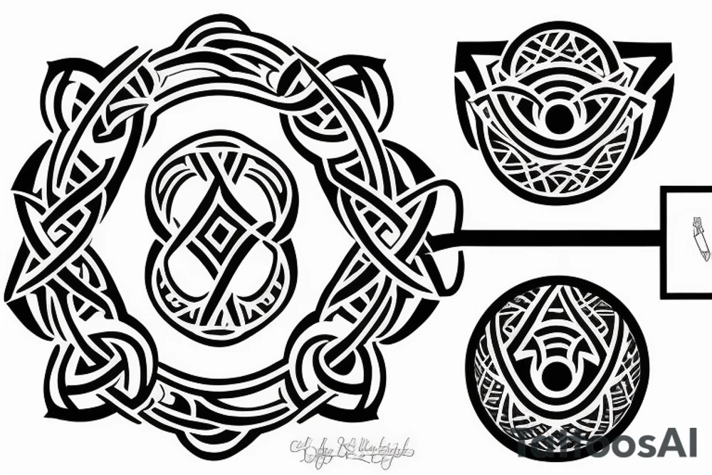 Infinity and self control tattoo idea