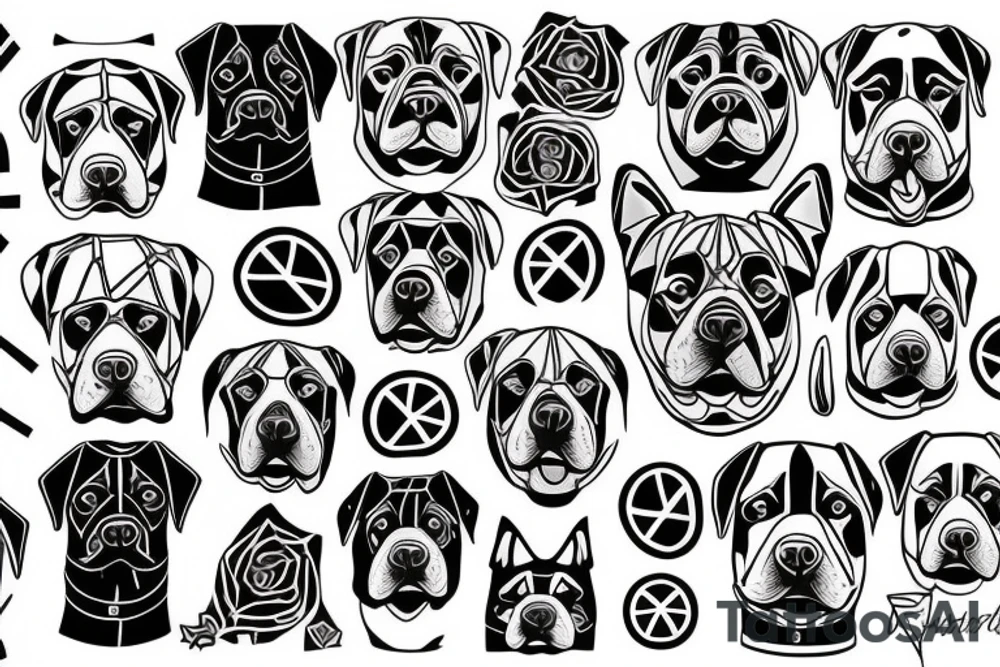 Rottweiler and infinity tattoo idea