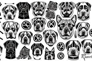 Rottweiler and infinity tattoo idea