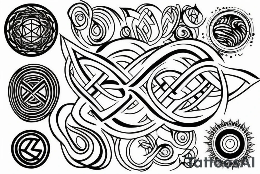 Infinity and awakening tattoo idea