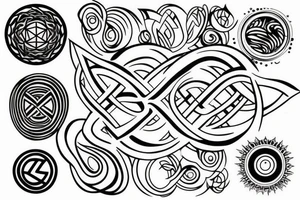 Infinity and awakening tattoo idea