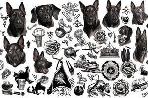 Belgian Malinois tattoo idea