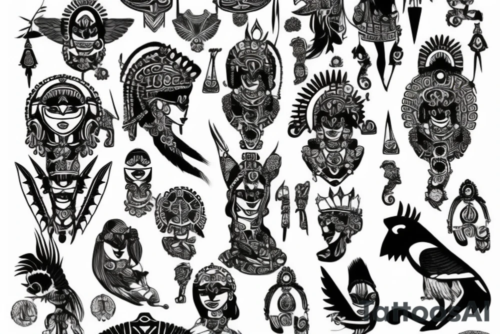 Aztec princess tattoo idea