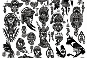 Aztec princess tattoo idea