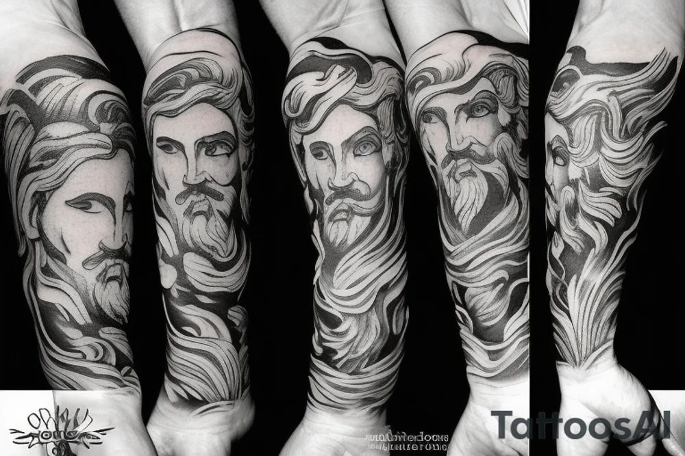 Greek God, poseidon, zeus, hades tattoo idea