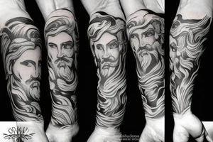 Greek God, poseidon, zeus, hades tattoo idea