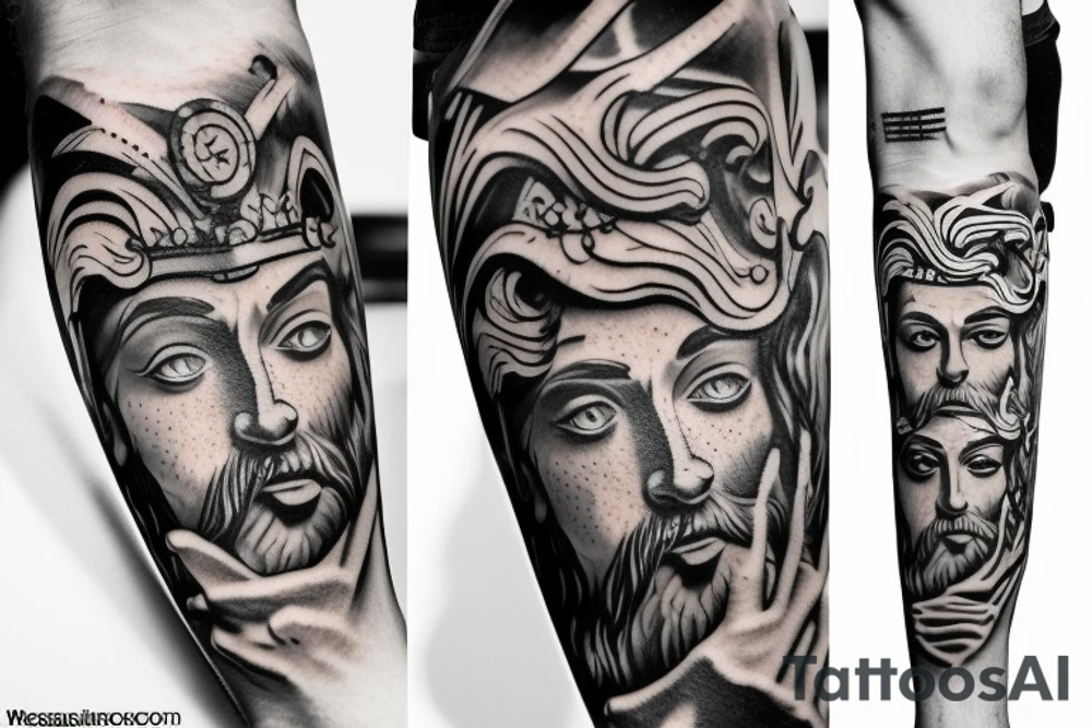 Greek God, poseidon, zeus, hades tattoo idea