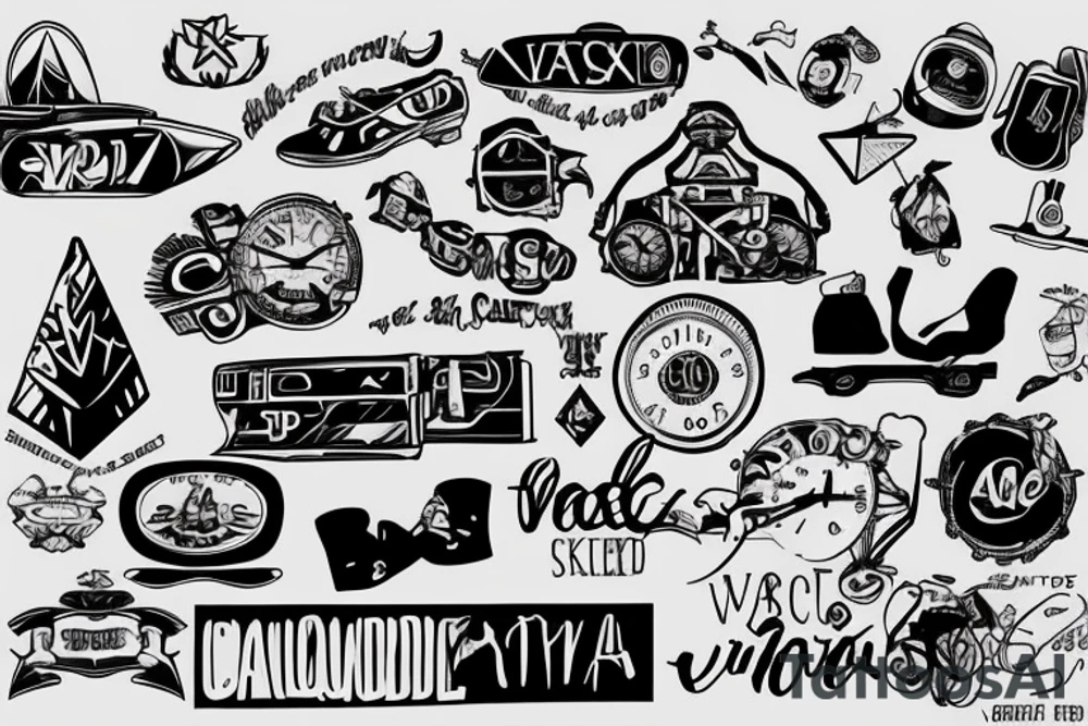 YVR in writing. This is the airport code of Vancouver tattoo idea