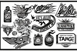 YVR in writing. This is the airport code of Vancouver tattoo idea