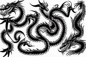 A Dragon Clock tattoo idea