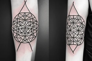 Dragonfly, pyramid, sacred geometry tattoo idea