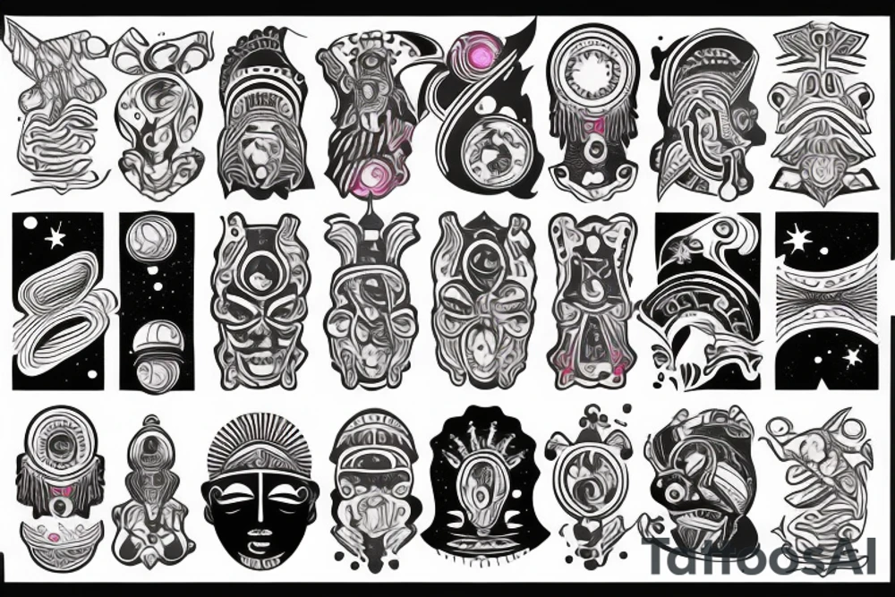 outer space tattoo idea