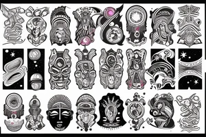 outer space tattoo idea