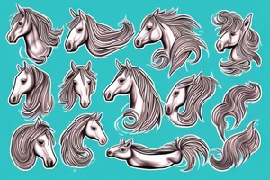 A horse with water tattoo idea