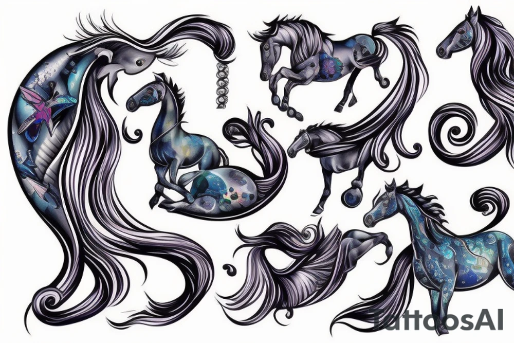 Water horse tattoo idea