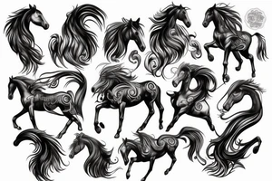 Water horse tattoo idea