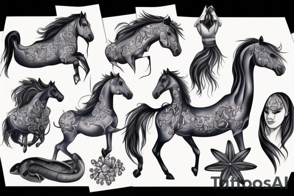 Water horse tattoo idea