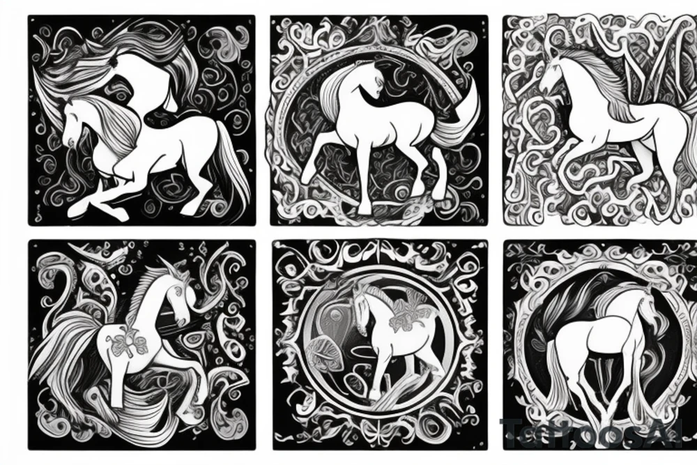 Water horse tattoo idea