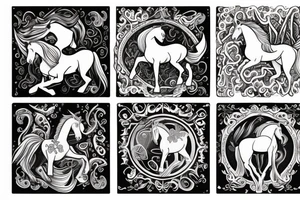 Water horse tattoo idea