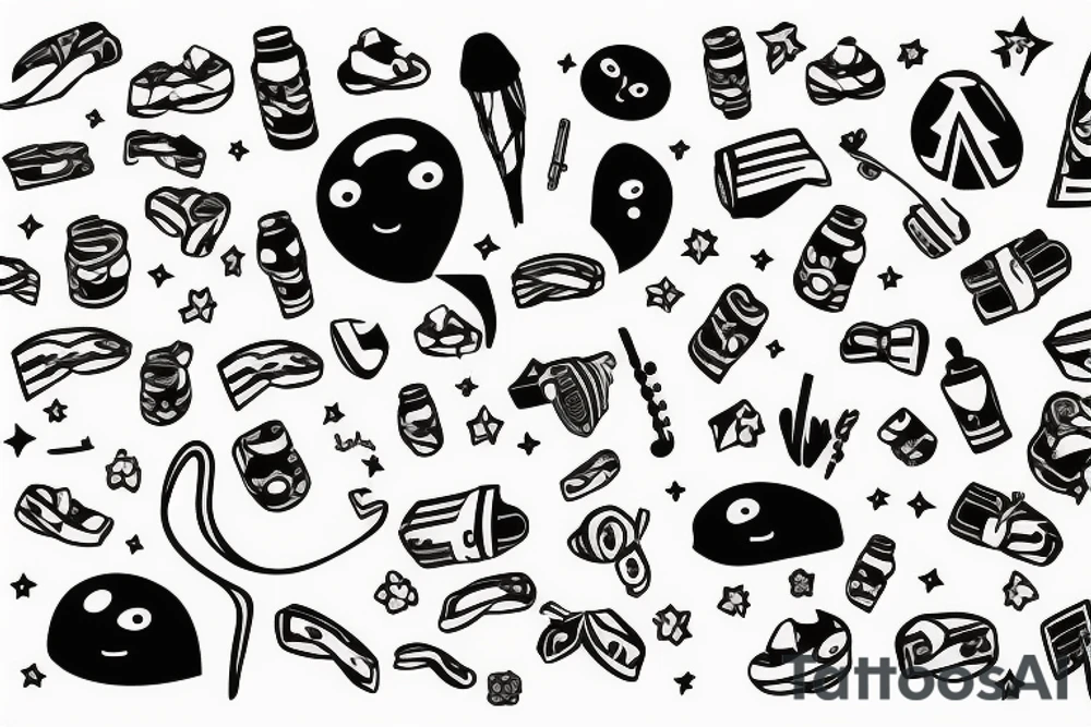 LnR with a semi colon mixed in tattoo idea