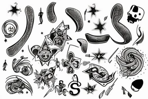 “LnR”with a semi colon mixed in tattoo idea