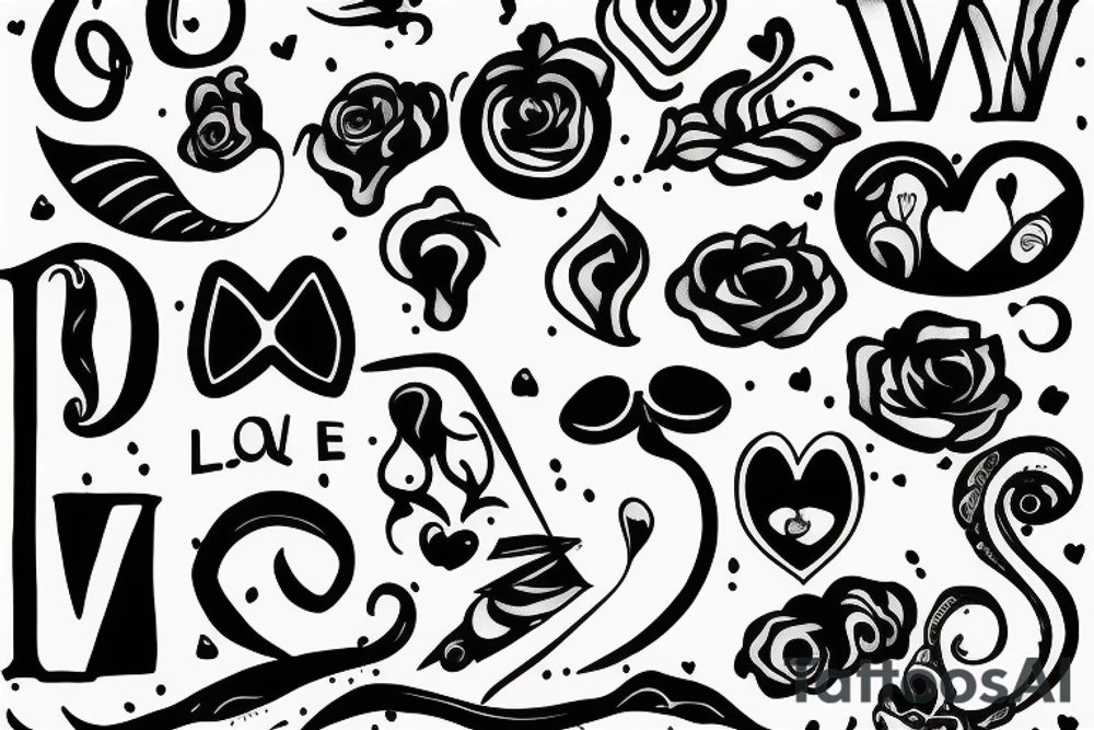 Love and respect with a semi colon tattoo idea