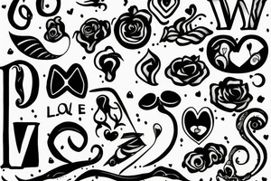 Love and respect with a semi colon tattoo idea