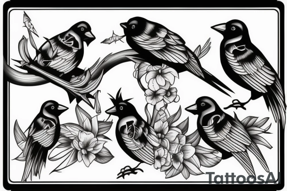 Cuervos tattoo idea