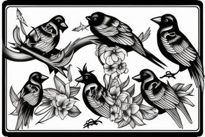 Cuervos tattoo idea