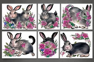 Chinese zodiac rabbit tattoo idea