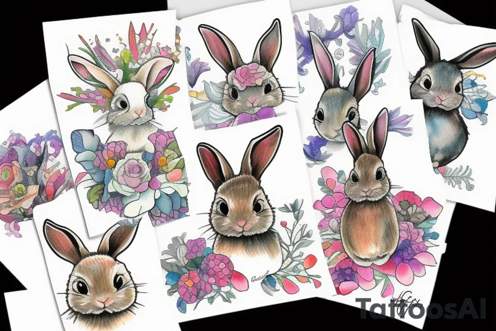 Rabbit tattoo idea