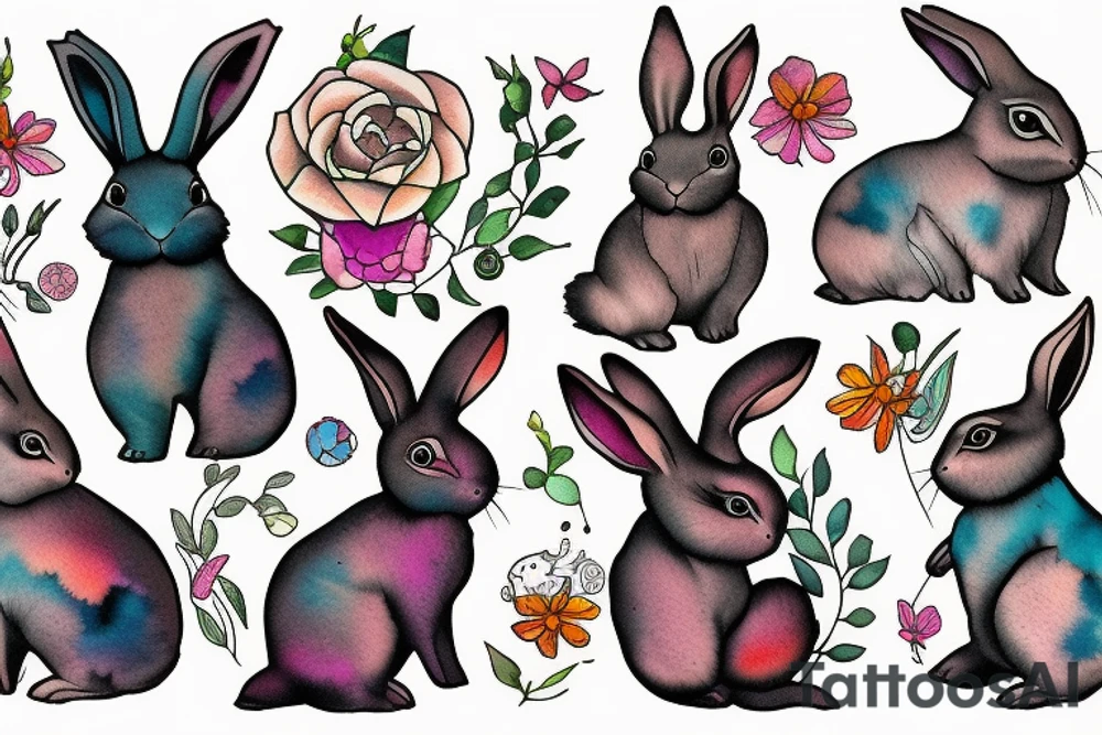 Rabbit tattoo idea
