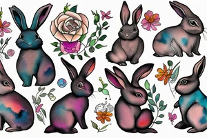 Rabbit tattoo idea
