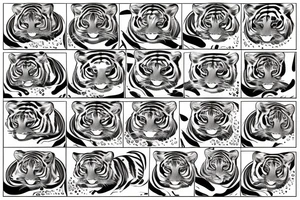 Baby tiger splashing in water tattoo idea