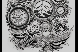 Everest mountain tattoo idea