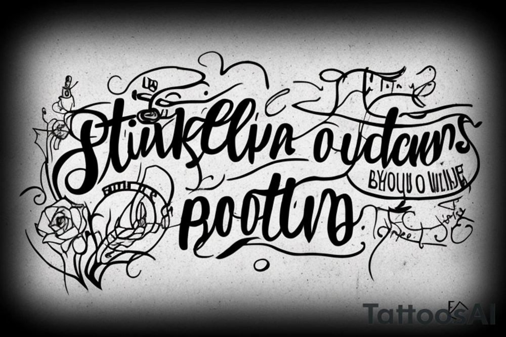 quote on brick wall tattoo idea