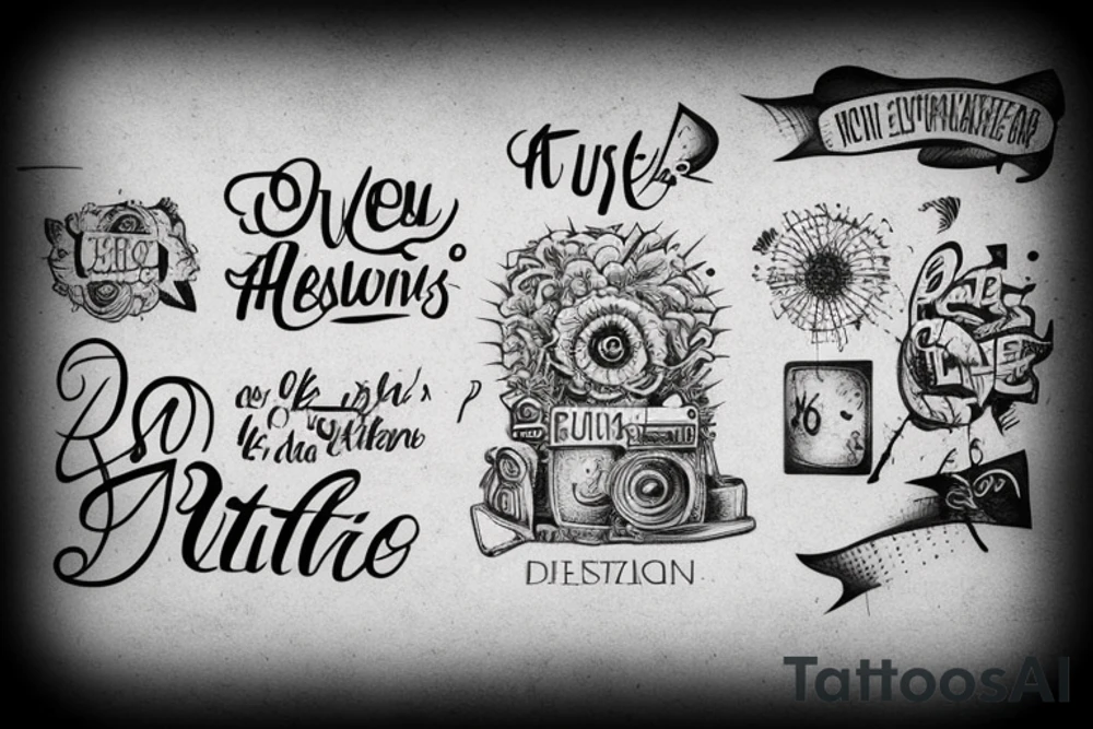 quote on brick wall tattoo idea