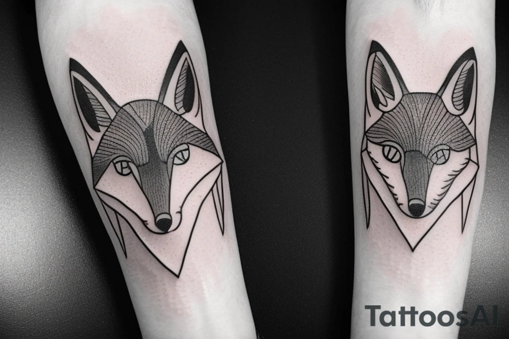 a fox tattoo idea