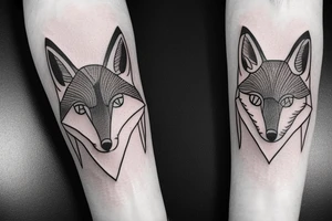 a fox tattoo idea