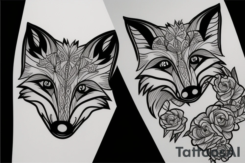 a fox tattoo idea