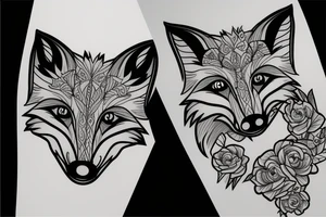 a fox tattoo idea