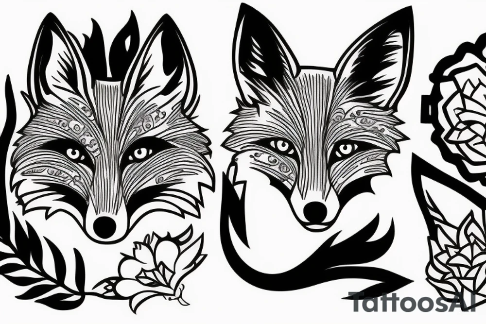 a fox tattoo idea