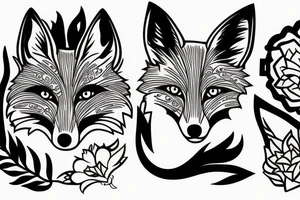 a fox tattoo idea