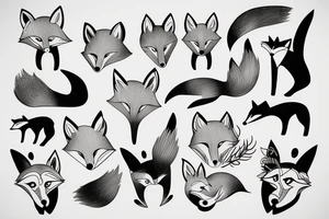 a fox tattoo idea