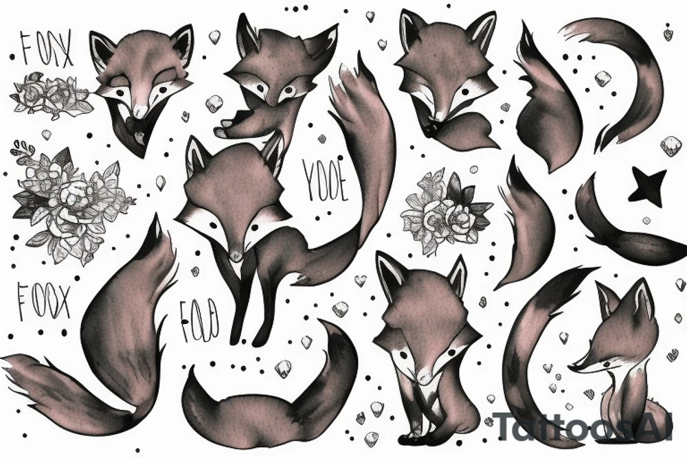 a fox tattoo idea