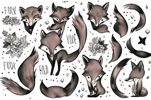 a fox tattoo idea